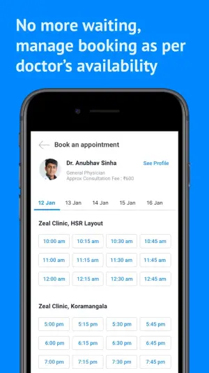 Docon for Patients: booking an appointment